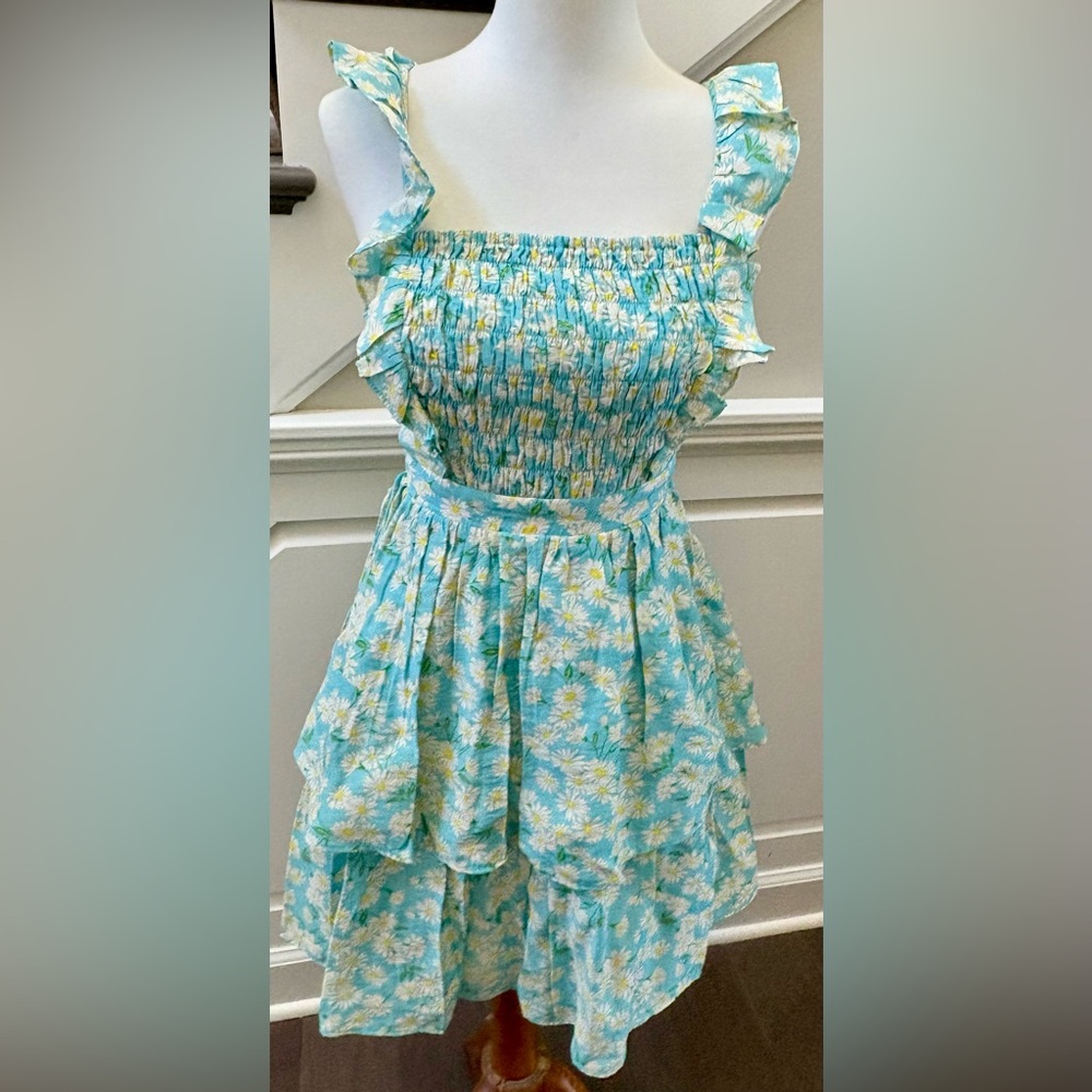 BCBGeneration Women’s Floral Print Ruffled Fit & Flare Dress-Size XXS-NWT
